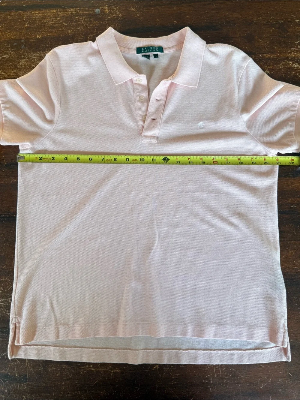 Ralph Lauren Light Pink Polo Shirt - Short Sleeve Cotton